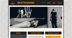 Desktop Screenshot of bkstraining.co.uk