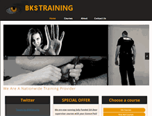Tablet Screenshot of bkstraining.co.uk